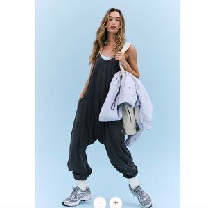 Free People Hot Shot Onesie - Small - Washed Black
